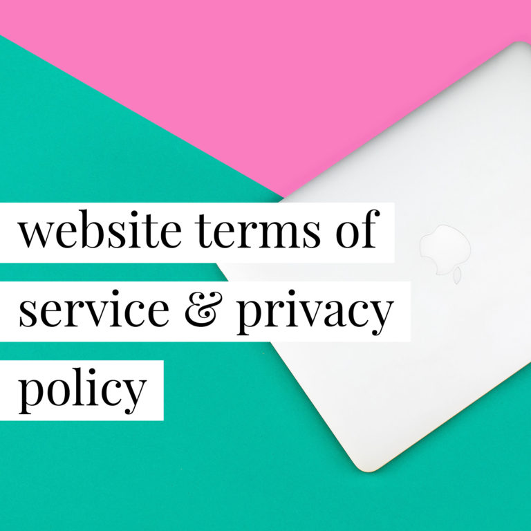 Website Terms of Service and Privacy Policy | Your Legal BFF®