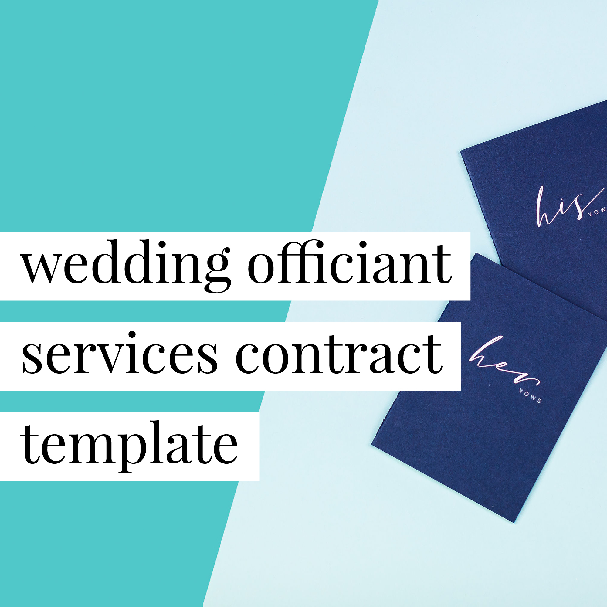 Wedding Officiant Services Contract Template Your Legal BFF®