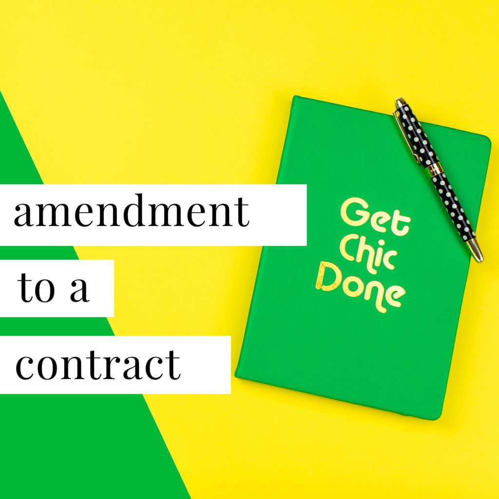 Amendement-to-a-Contract-Template